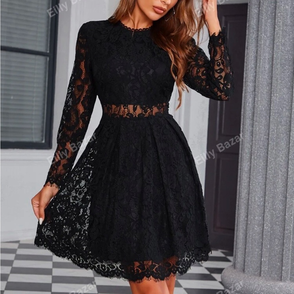 Black Lace Dress (New)